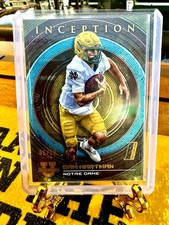 2022-23 Bowman Inception University BLACK Sam Hartman #6/10 Notre Dame