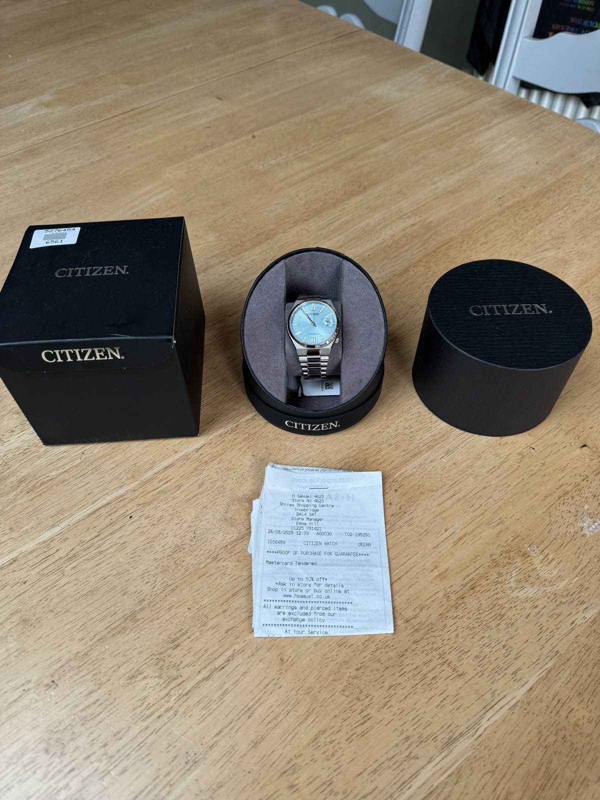 Citizen Tsuyosa Ice Blue 37mm Automatic Unisex Watch