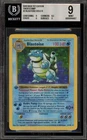 Pokemon Blastoise Holo Base Set Shadowless 1st Edition Thick Stamp 2 BGS 9 Mint