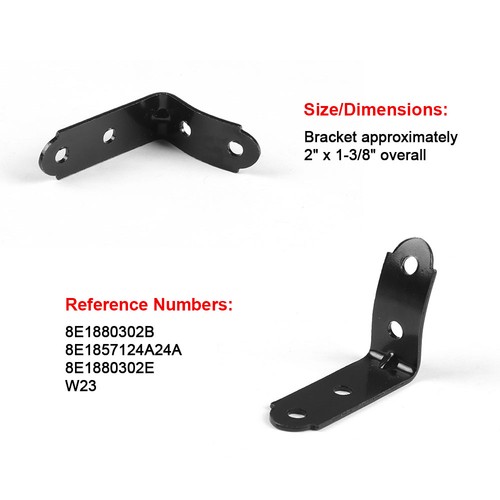 2 x Glove Box Repair Kit For Audi Lid Hinge A4 S4 RS4 B6 B7 8E Bracket 2001-2008 - Picture 3 of 5