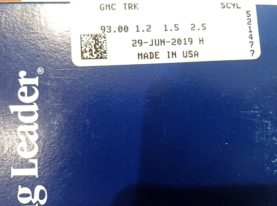 Juego de anillos de pistón Hastings 2C5139 para motores de diámetro STD juego de 5 cilindros Foto 3 de 3