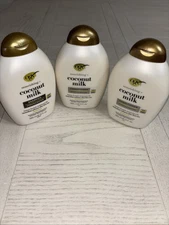 OGX 1-Shampoo & 2-Conditioner Coconut Milk Hydrate & Restore Formula. Lot Of 3