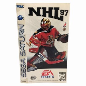 NHL 97 (Sega Saturn, 1996) Authentic CIB Complete w/ Manual Tested