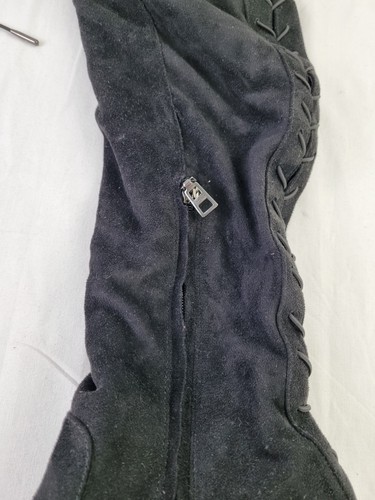 Carvela Heeled Knee High Boots Size UK 6 EU 39 Black New F2 - Picture 10 of 13