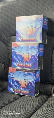 Pokemon Chaos Rising 3 ETBs Brand New Sealed