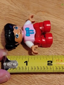 Lego Ville DUPLO 10617 Replacement Figure Girl Bow Shirt My First Farm