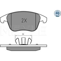 Meyle 025 222 6920 PD Bremsbelagsatz FüR Ford Mondeo Galaxy S MAX CE CF CD CJ