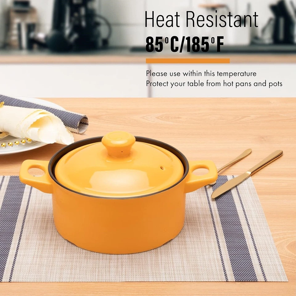 Индивидуальные бежевые мантии Azul Y Tostado, Juego De 6 индивидуальных мантий НОВЫЕ - Изображение 3 из 4