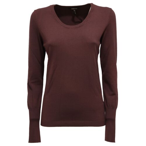 8197K  maglione donna GEOX RESPIRA brown garment dyed sweater woman - Photo 1 sur 4
