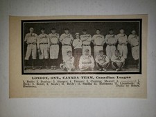 London Tecumsehs 1913 Team Picture Greasy Neale Jack Smith Baseball