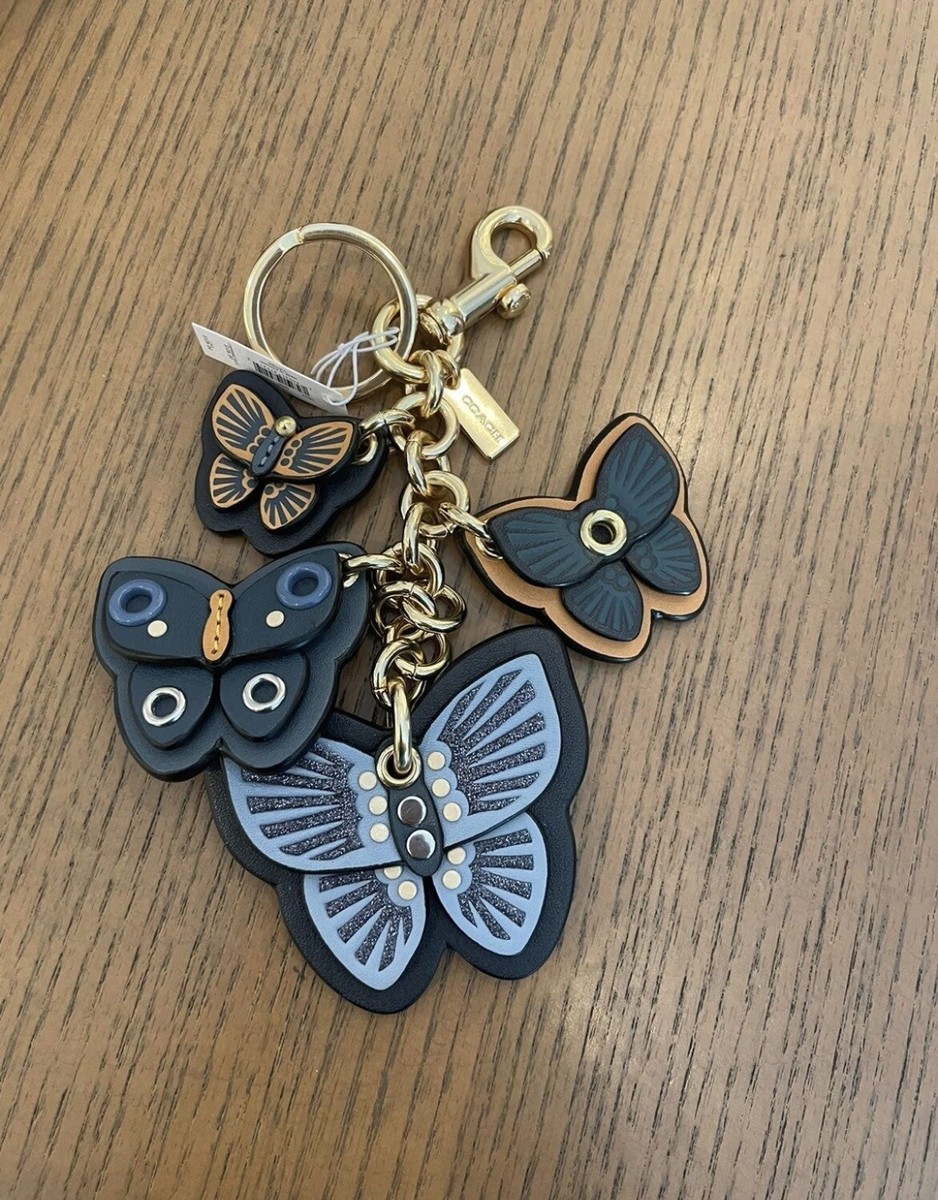 COACH バタフライモチーフ チャーム COACH コーチ キーホルダー バタフライ バッグチャーム COACH