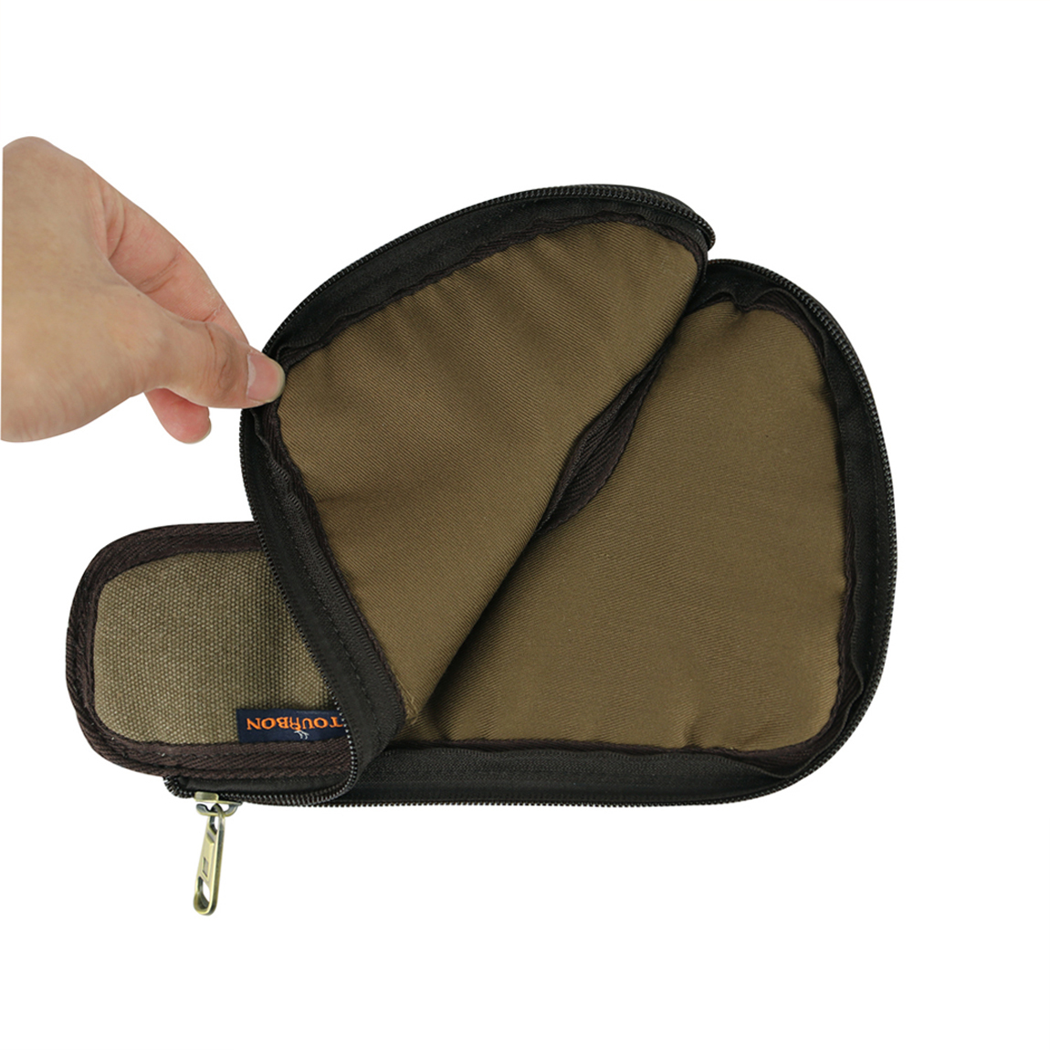 Tourbon Rifle Bolt Bag Hunting Belt Holster Zipper Storage Protect