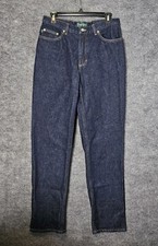 Lauren Jeans Co. Ralph Lauren Womens 10 Blue Denim Hampton Straight
