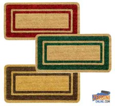 Zerbino in Cocco Tappeto da Ingresso Fibra Naturale Fondo Antiscivolo Bordo 