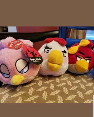 angry birds pink bird plush