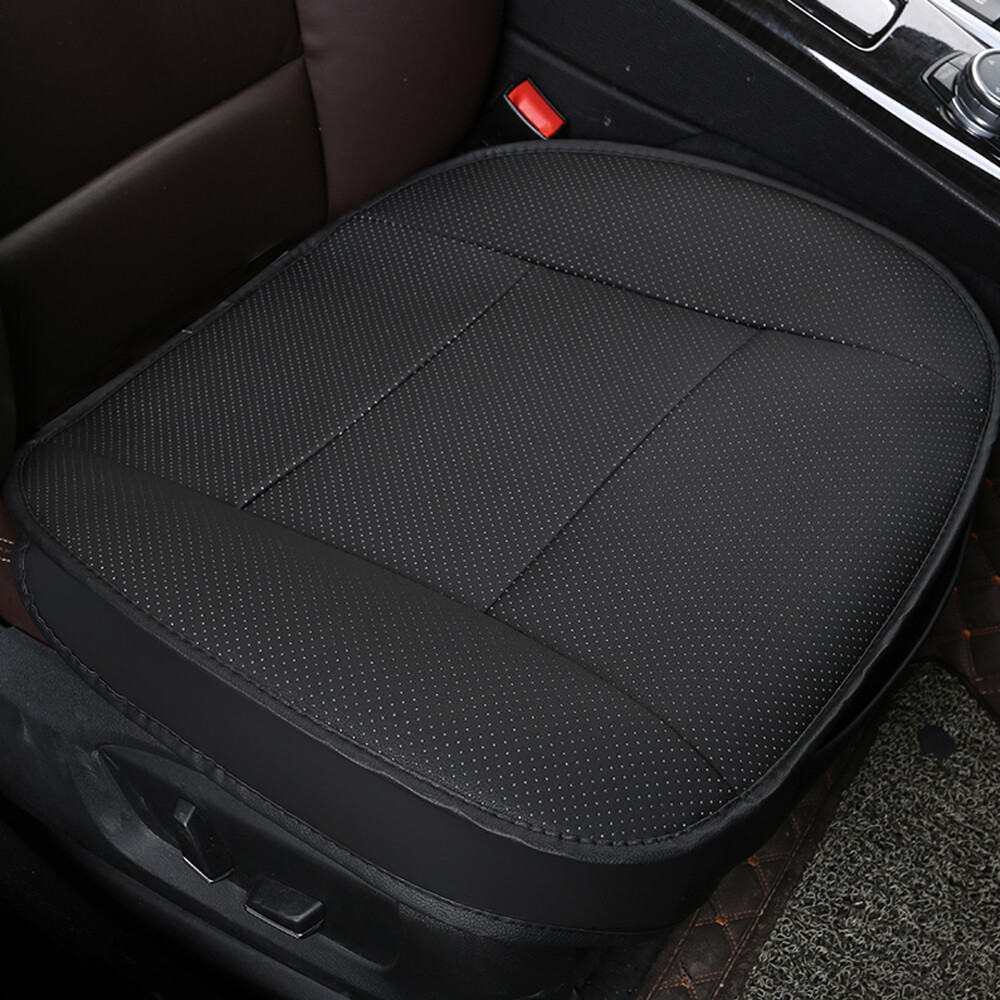 Leather Car Front Seat Bottom Cover Cushion Protector Full Surrounded
