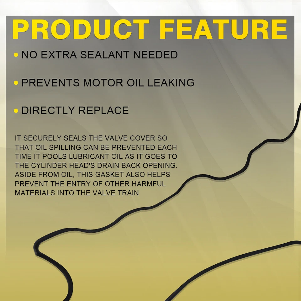 Juego de juntas de cubierta de válvula para Toyota RAV4 1996-2000 2,0 L DOHC - VS50304R Foto 3 de 4