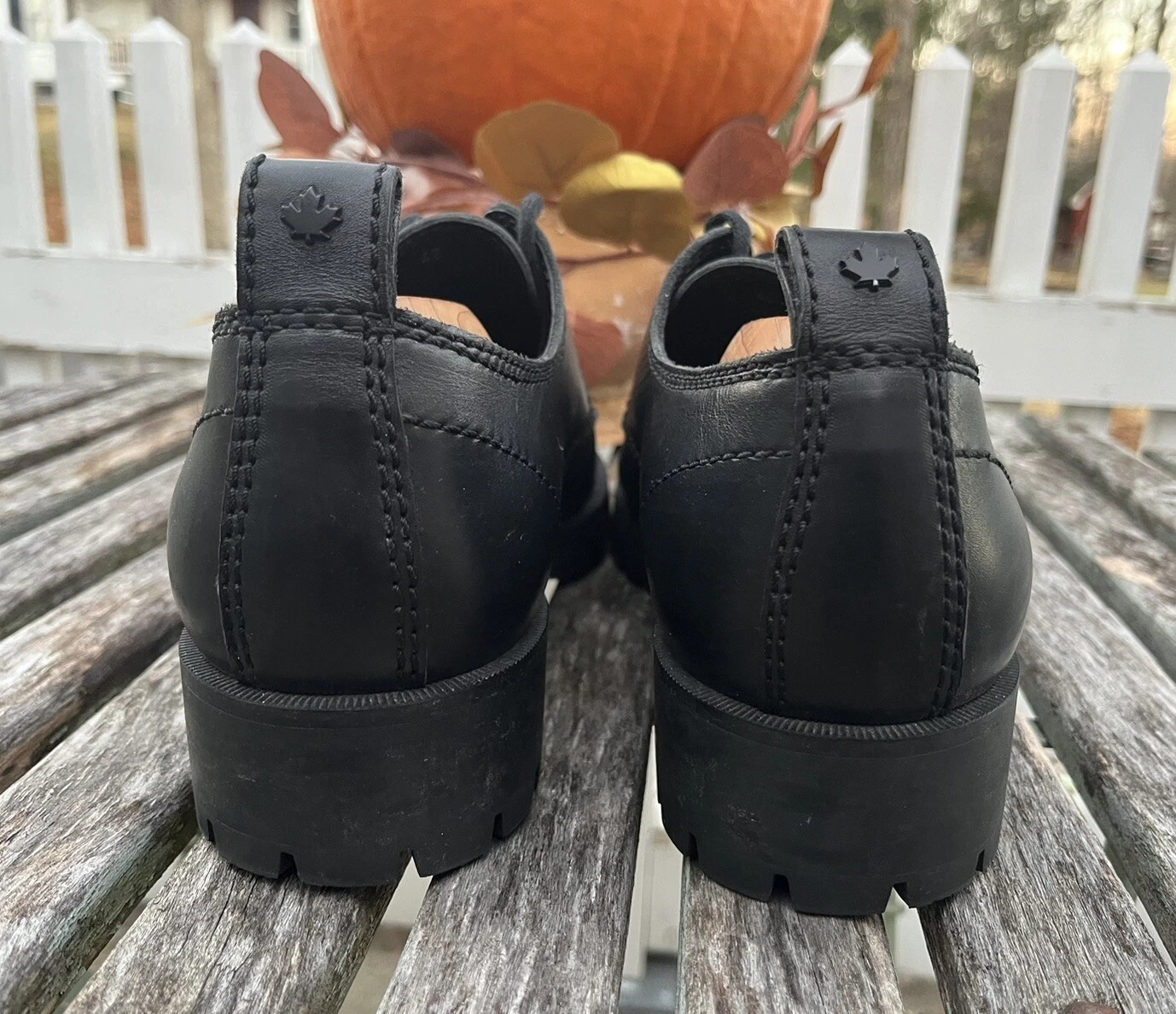 Scarpe derby DSQUARED2 nere con lug grosso uomo taglia 45 (11 5 12) fatte a mano in Italia