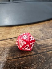 1x MTG Gathering LCI Lost Caverns Ixalan Bundle D20 Oversized Dice Red