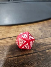 1x MTG Gathering LCI Lost Caverns Ixalan Bundle D20 Oversized Dice Red