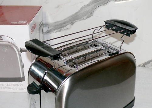 Solac Stillo TC5315 Doppelschlitz Toaster Extra Breit 850W 7 Stufen Edelstahl BK - Bild 4 von 12