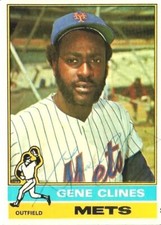 “New York Mets” Gene Clines Hand Signed Baseball Card COA