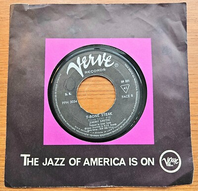 JIMMY SMITH ''Mickey Mouse / T-Bone Steak'' France 60s VERVE Hammond Soul Jazz 45