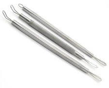 COMEDONE  ACNE  BLEMISH  BLACKHEAD REMOVER/EXTRACTOR PROFESSIONAL TOOL KIT OF 3 