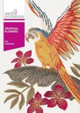 Tropical Flowers Anita Goodesign Embroidery Machine Design CD