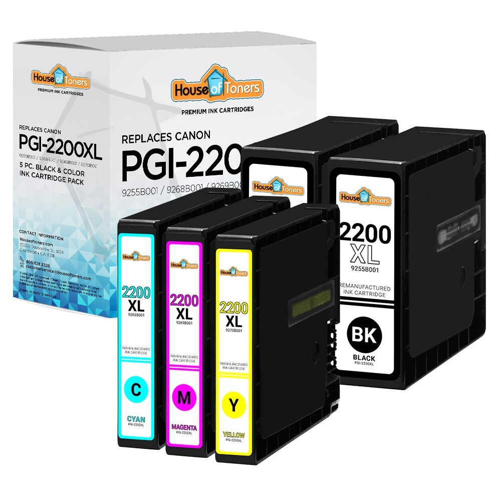 PZPSEQGM Kit Di Ricarica 'Inchiostro Compatibili Con PGI 2200 XL Maxify