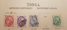 Briefmarken. First Postage stamps of Tonga 1887/92. British Protectorate