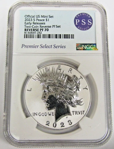 2023 S Peace Silver Dollar NGC Reverse PF 70 Early Releases