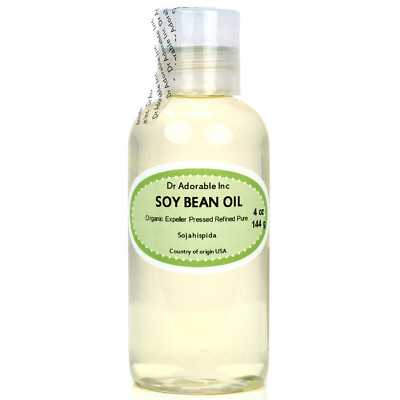 4 Oz Soybean Oil 100% Pure Organic Cold Pressed Best Fresh 