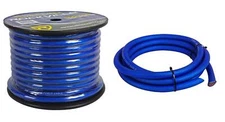 Rockville R0G100 BLUE 0 Gauge AWG 100 Foot Spool Car Amp Power/Ground Wire Cable