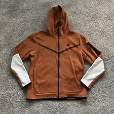 Nike NSW Tech Fleece Full Zip Hoodie Burnt Sunrise CU4489-825 Men Size Large