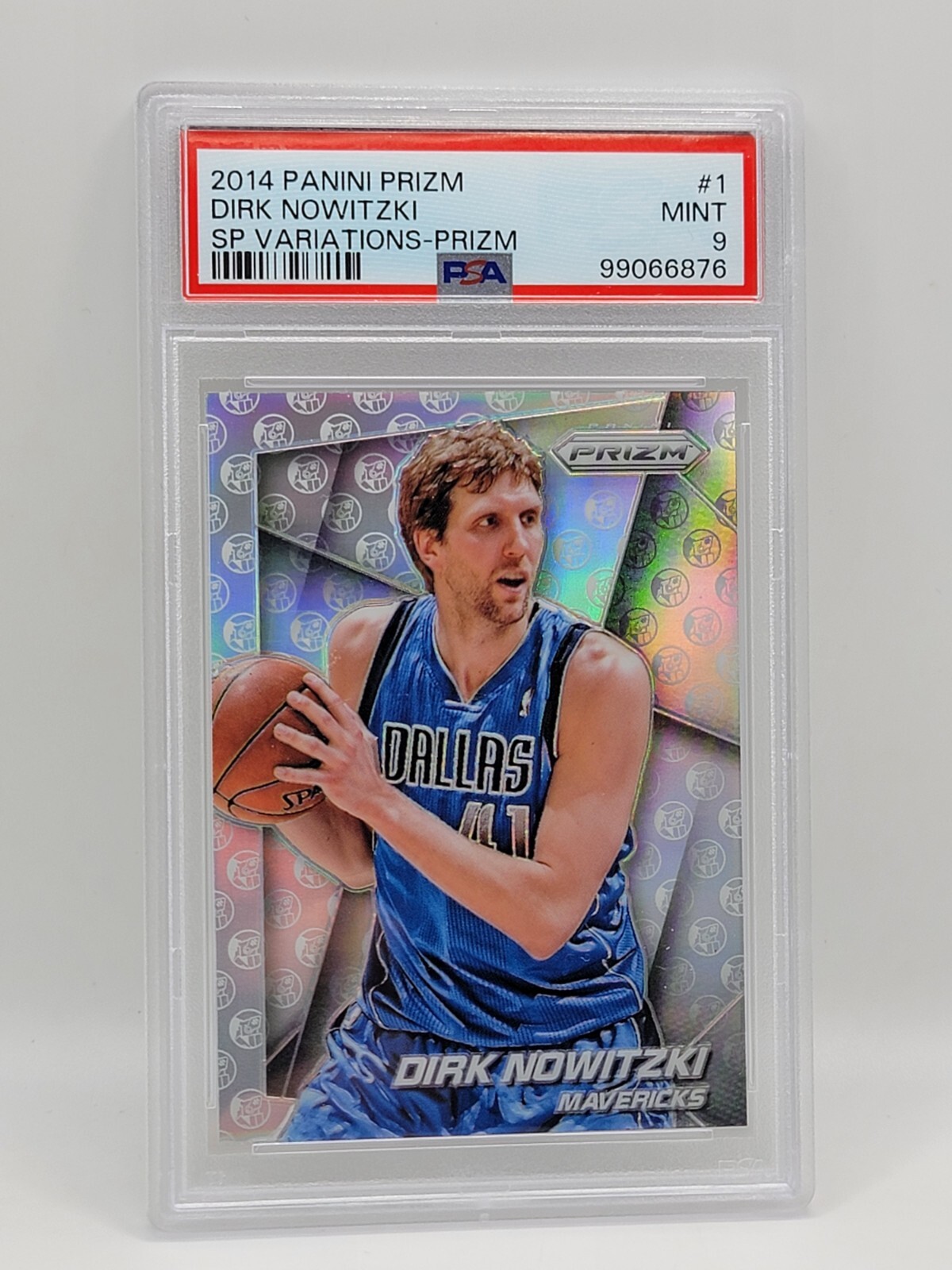 2014 Panini Prizm Dirk Nowitzki SP Variations Prizm PSA 9