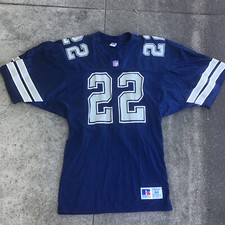 VTG 90s Russell Athletic NFL Dallas Cowboys Emmitt Smith #22 Jersey Men Sz 44