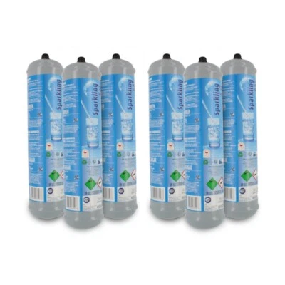 BOMBOLA CO2 600gr USA E GETTA RICAMBIO PER REFRIGERATORI GASATORI ACQUA  6 PZ - Immagine 1 di 3