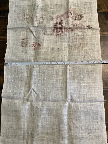 vtg 1980 Linen Calendar Teapot Towel Cloth Mod MCM Ginger utensils - Picture 7 of 8