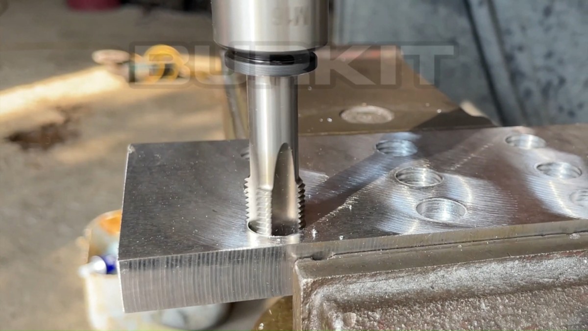 M8 X 0.8 Thread Tap Right Hand, HSS M8x0.8 Straight Fluted Machine