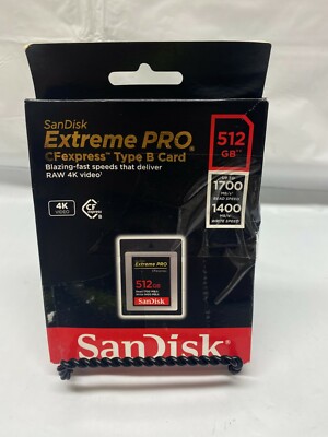 SanDisk 512GB Extreme PRO CFexpress Card Type B - SDCFE-512G