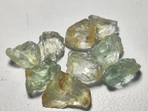 Facet Grade Clean Natural Green Beryl Raw Gemstone 98 Carats 10 Cts Avg Size - Picture 3 of 5