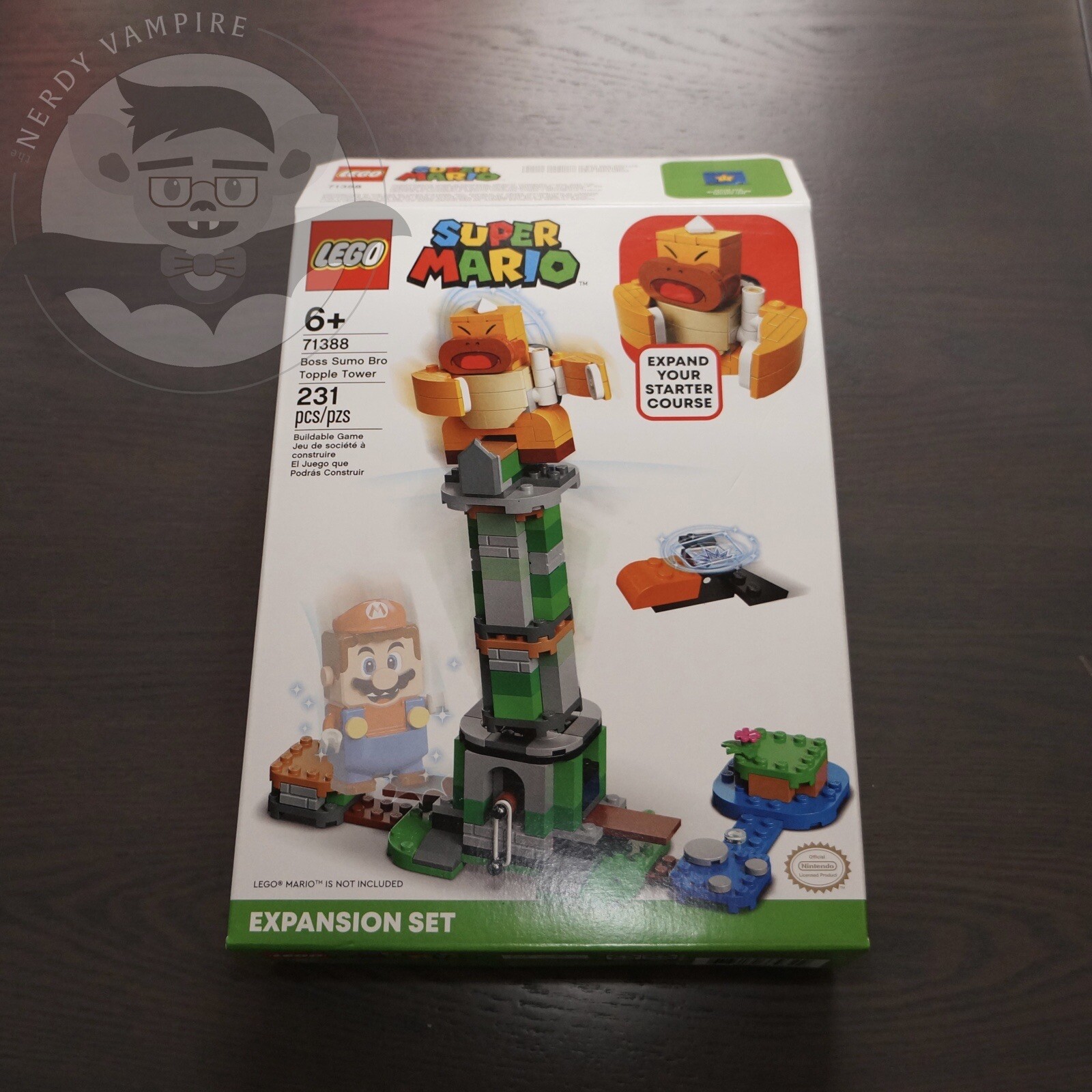 LEGO Mario Boss Sumo Bro Topple Tower 71388 | Empty Box ONLY | NO Lego Pieces!