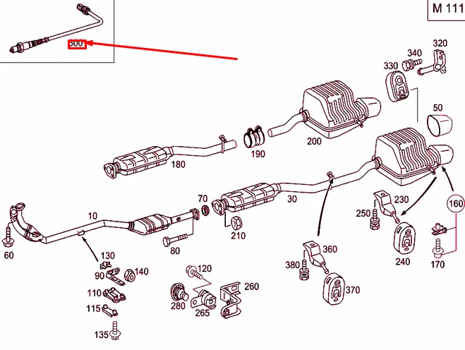 MERCEDES-BENZ C W203 Lambda Probe Sensor A0015404717 NEW GENUINE 
