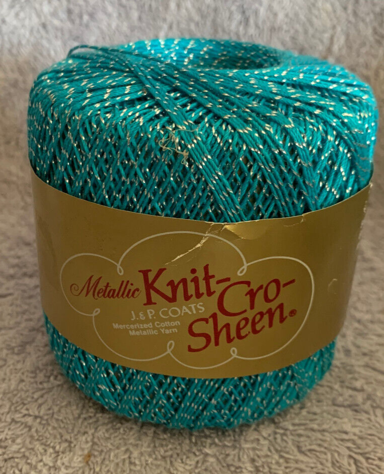 J&P Coats Cotton & Metallic Parakeet 132A Knit Cro Sheen Crochet Thread