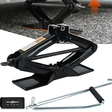 Scissor Jack 2 Ton 4000 lb Wide Base Stand Car Truck Lift Kit Repair Garage Tool