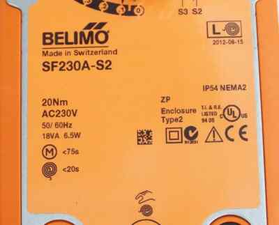 Interruttore Ausiliario Belimo S2A - 250VAC/110VDC, Nuovo, Svizzero, Per Controlli Elettrici