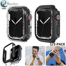 For Apple Watch Series 9/8/7 45mm Hard PC Bumper Case Frame Protective Cover
