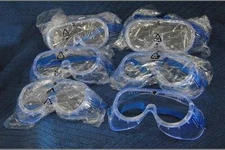 Lot of (6) New Z87+ SAFETY GOGGLES Glasses