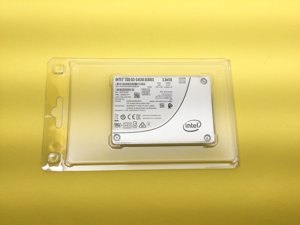 中古　Intel D3-S4510 960GB SSD 二台セット 中古 Intel D3-S4510 960GB SSD 二台セット 中古 Intel D3-S4510 960GB